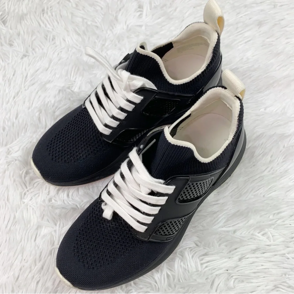 Tory Burch T Sock Runner Sneakers in black‎